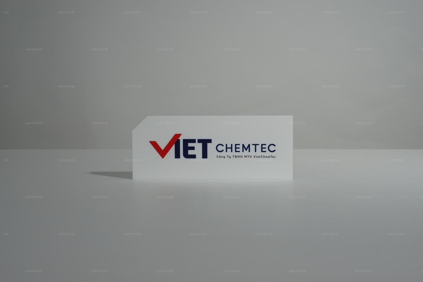 아트시스의 아크릴 사인보드 VIET CHEMTEC - 현대적인 디자인과 고급스러움